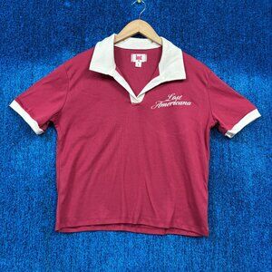 Machine Gun Kelly Lost Americana Red Crop Top Size Large